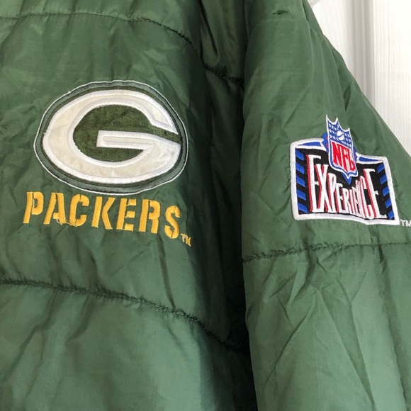 SOLD - Vintage Pro Player Reversable Greenbay Coat - Picture 6 of 8